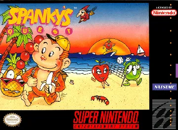 Spanky's Quest (USA) box cover front